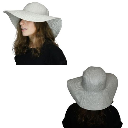Sombrero Capelina de adulto en lurex con ala ancha.