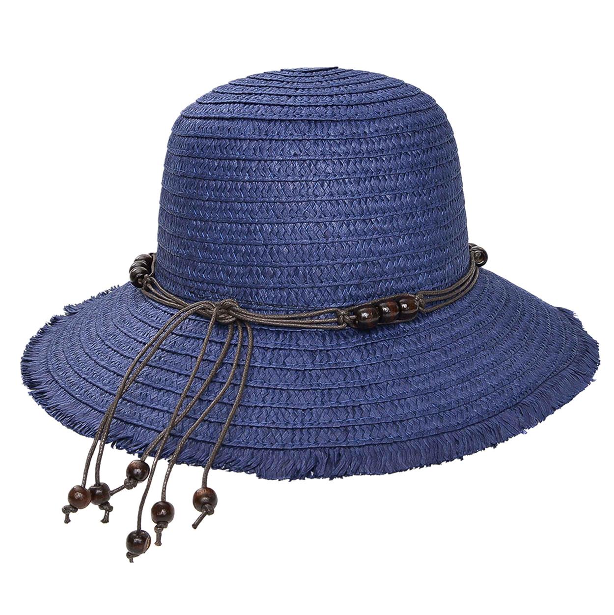 Sombrero capelina de adulto bordes desmechados.
