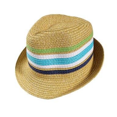 FEDORA MELANGE CON DETALLE TRICOLOR