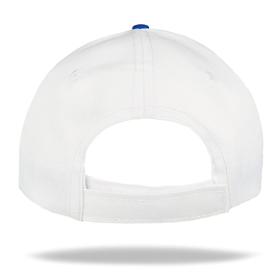 GORRA 5 GAJOS VISERA CURVA COPA BLANCA