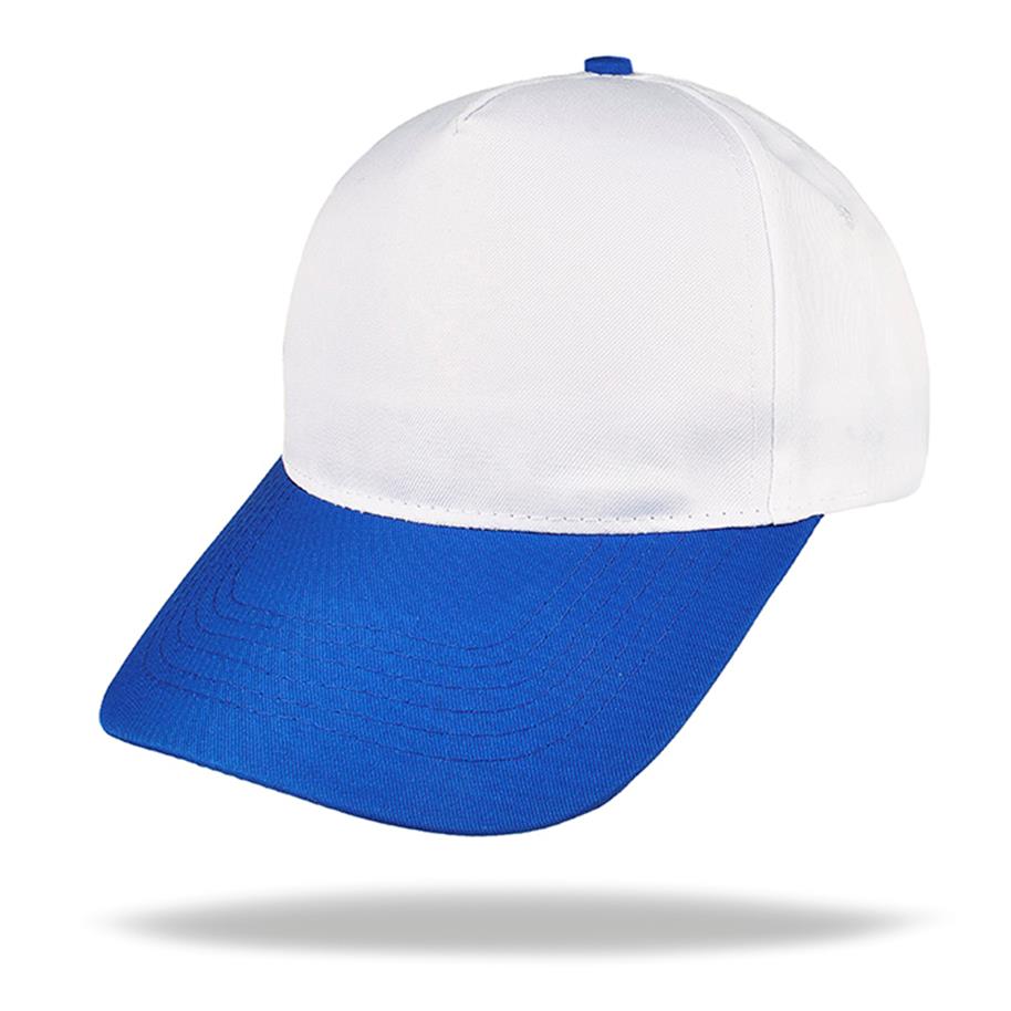 GORRA 5 GAJOS VISERA CURVA COPA BLANCA
