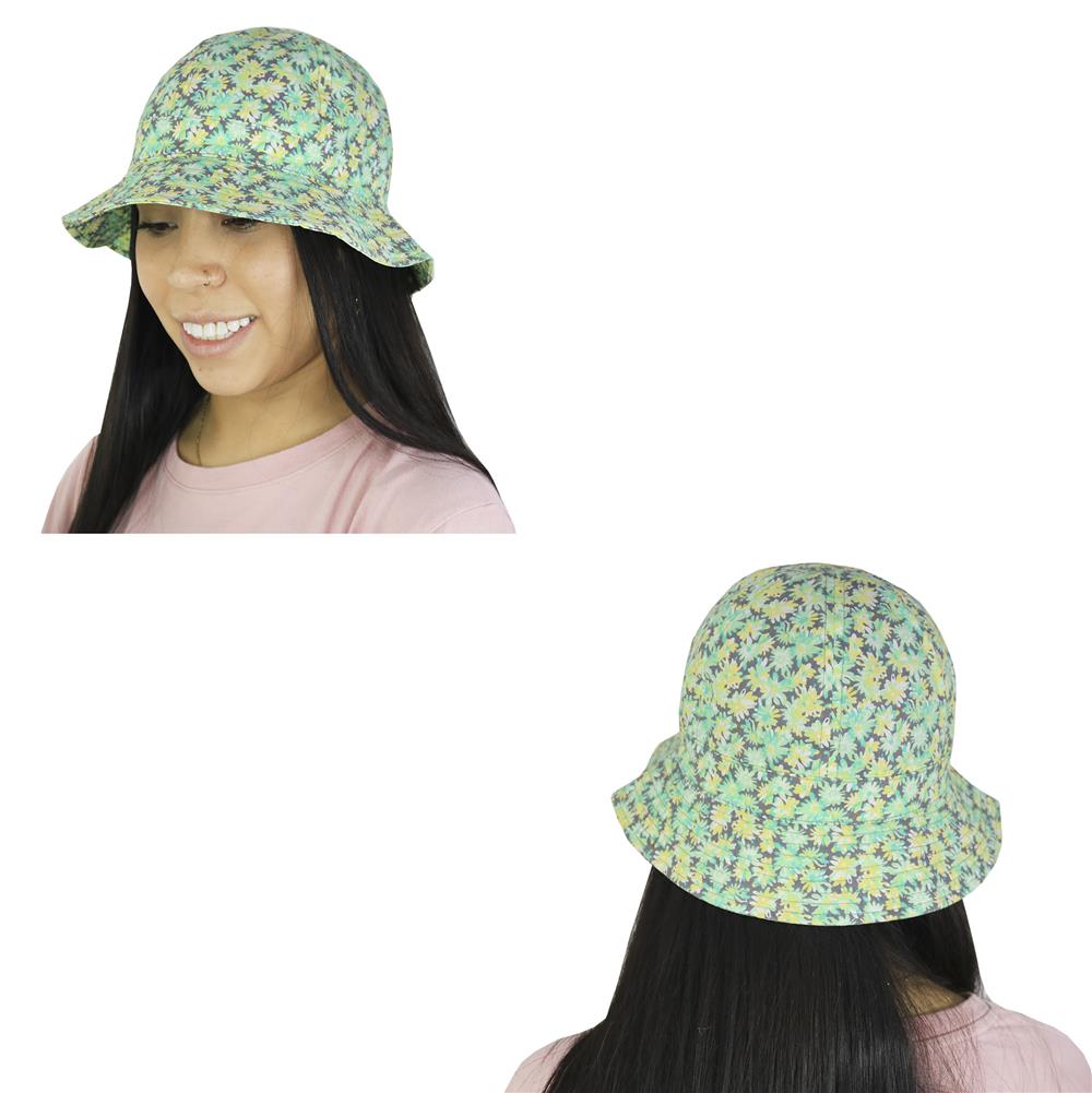 Sombrero piluso de adulto estampado floreado