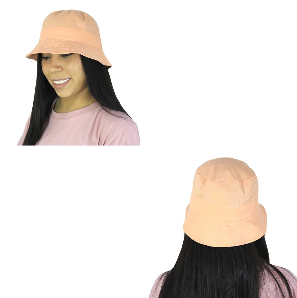 Sombrero piluso de adulto en gabardina salmón