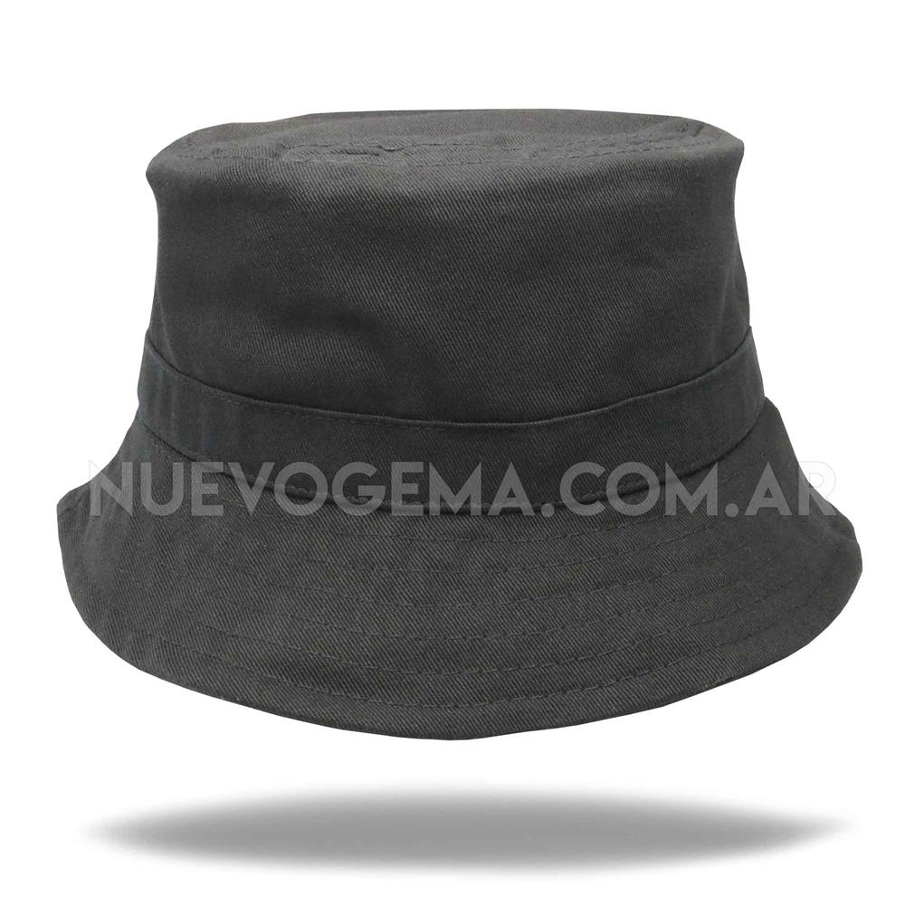 Sombrero piluso de adulto en gabardina negro
