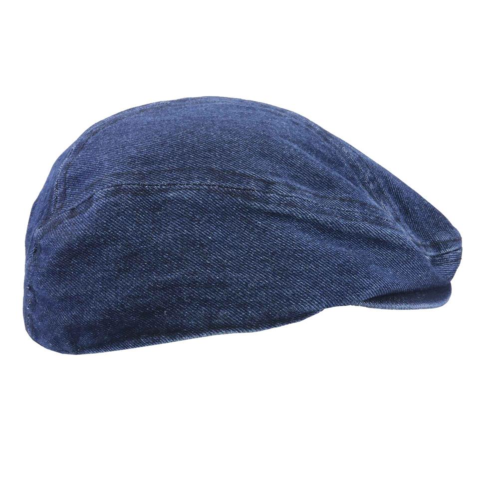 Boina con visera en jean azul