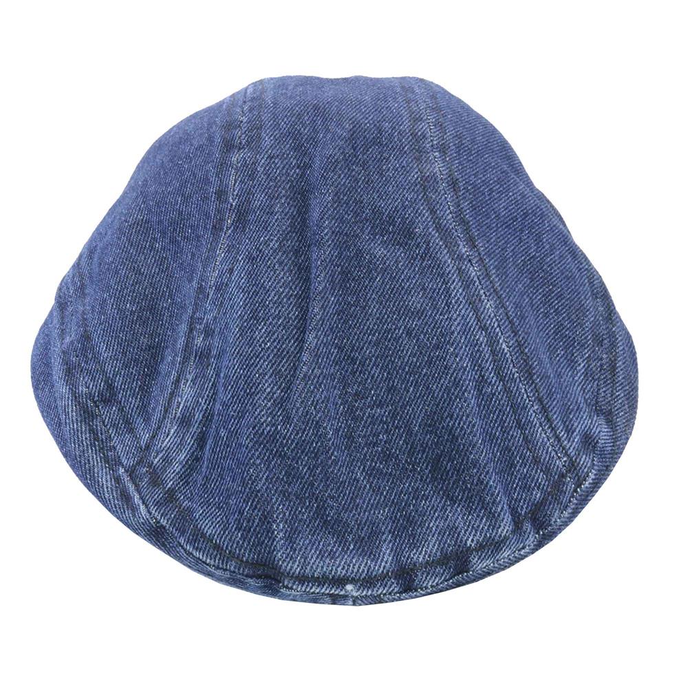 Boina con visera en jean azul