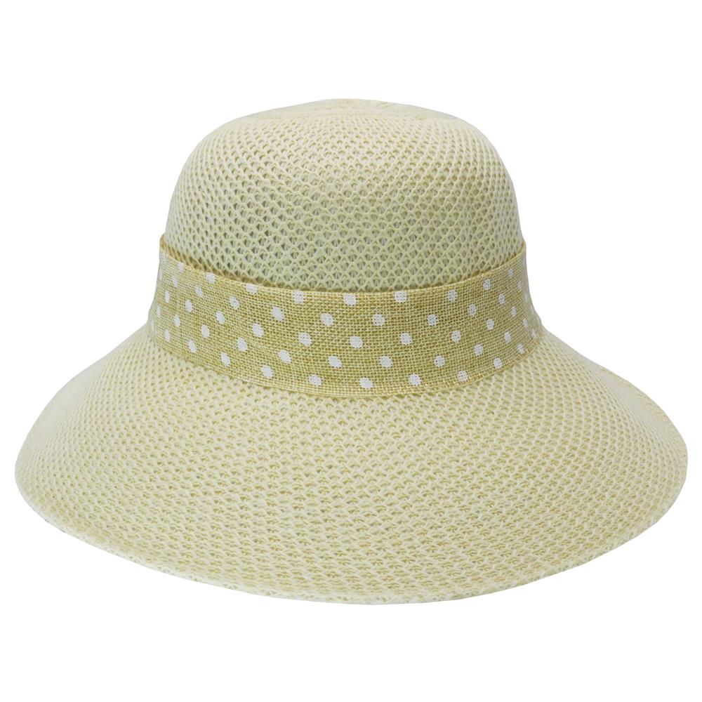 Capelina de hilo pol con cinta estampada de lunares