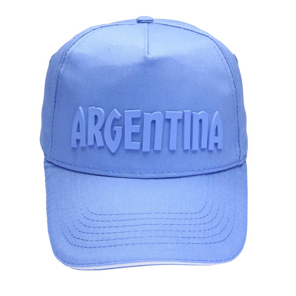 Gorra de adulto patch goma Argentina visera curva