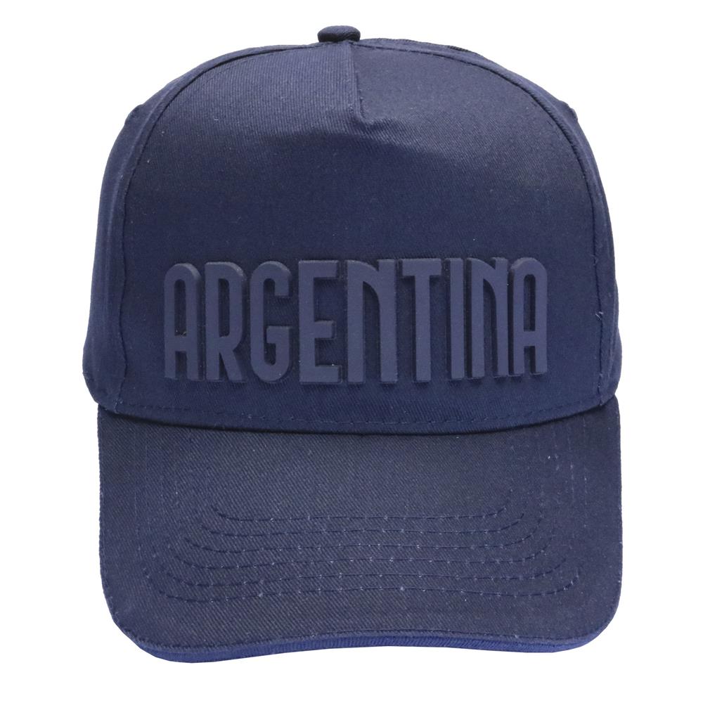Gorra de adulto patch goma Argentina visera curva 