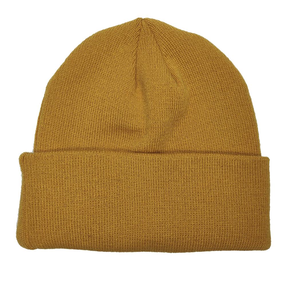 Gorro doble adulto unisex mostaza