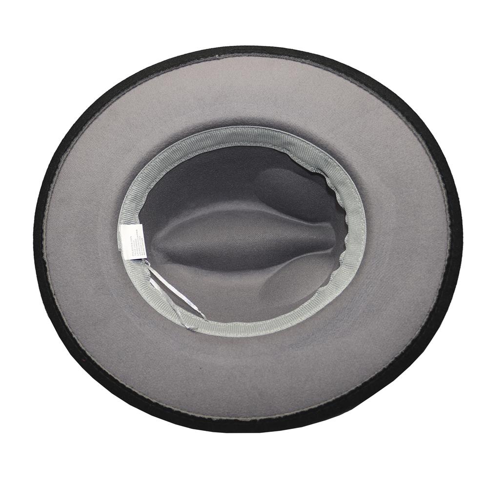 Sombrero de fieltro degrade negro