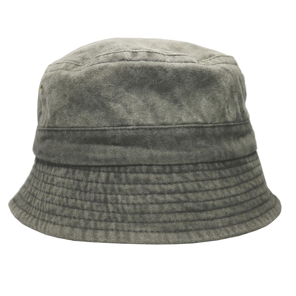 Bucket hat pigmentado prelavado negro