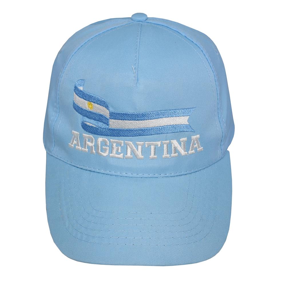 Gorra de adulto bordado Argentina visera curva