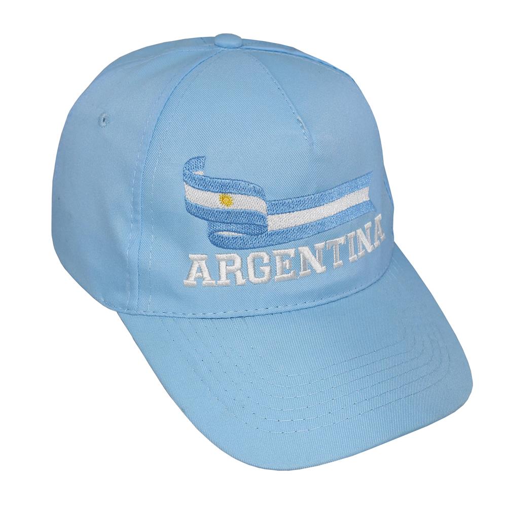 Gorra de adulto bordado Argentina visera curva