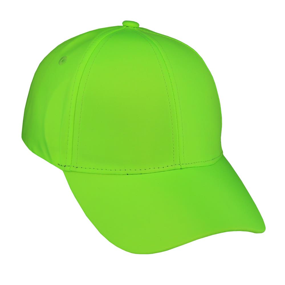 Gorra deportiva para adulto 6 gajos verde fluo