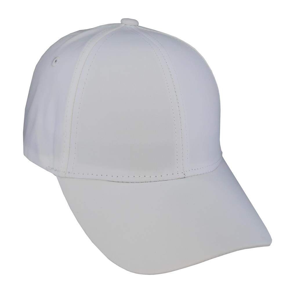 Gorra deportiva para adulto 6 gajos blanca