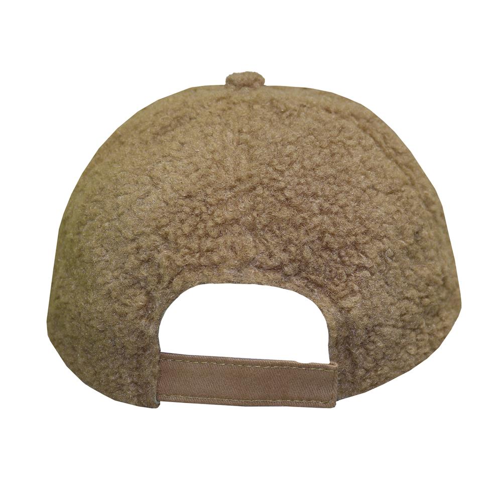 Gorra 6 gajos de corderito beige