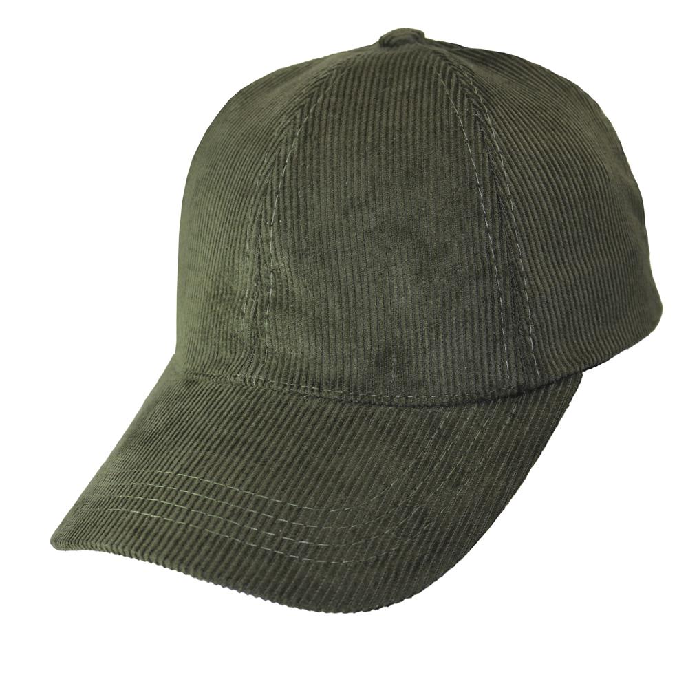 Gorra de adulto visera curva en corderoy 