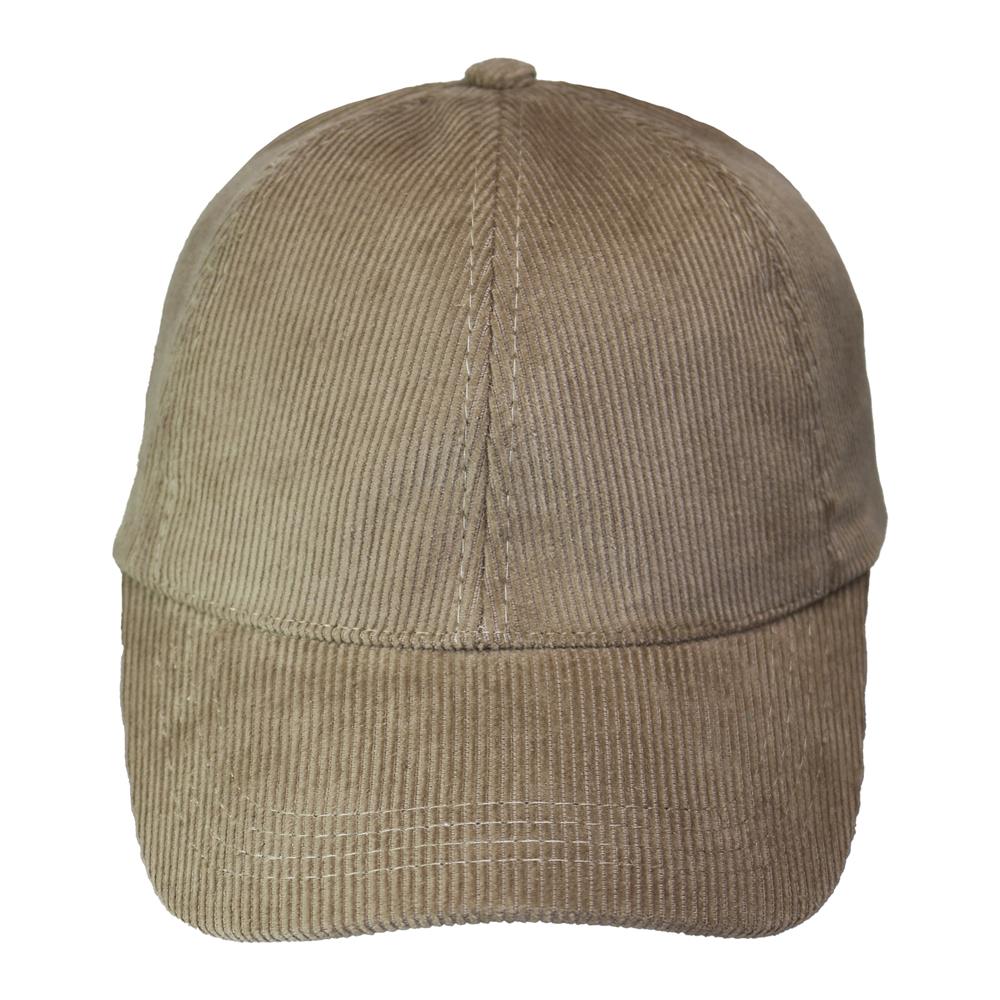 Gorra de adulto visera curva en corderoy 