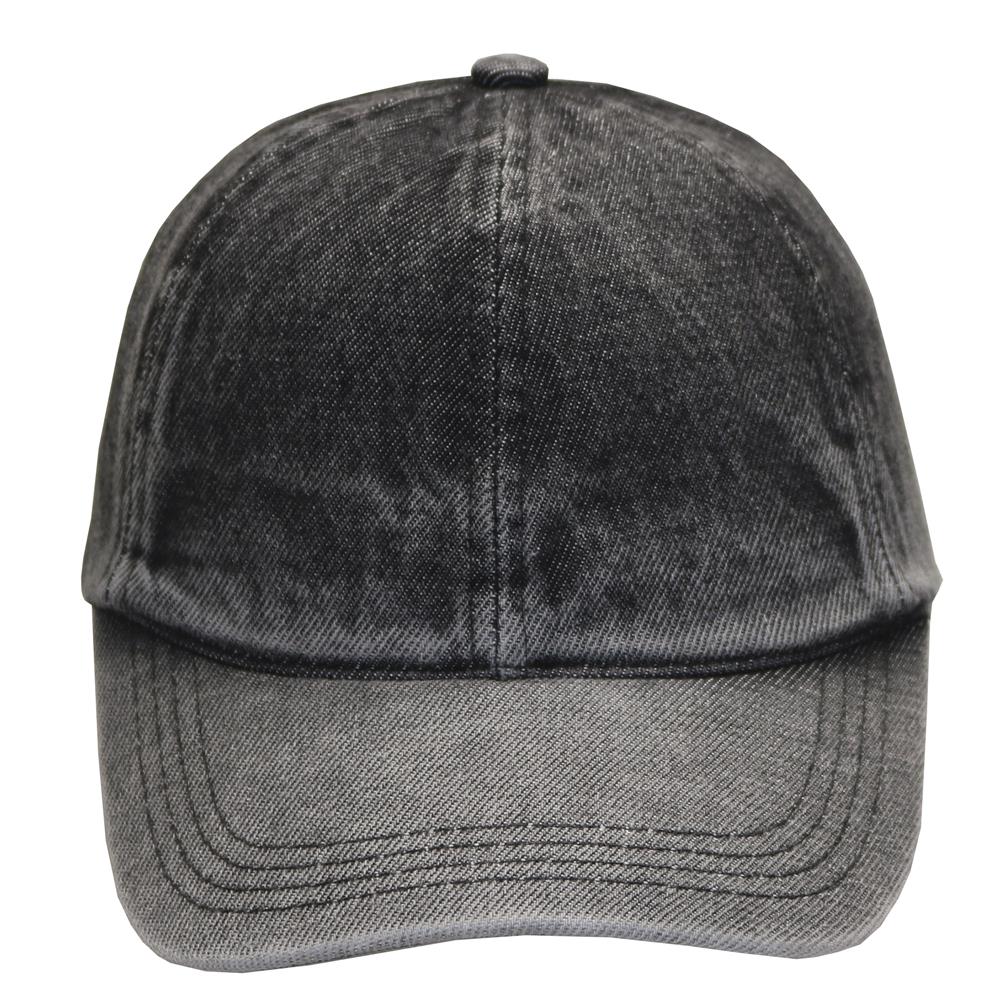 Gorra jean de adulto visera curva ajuste de hebilla 