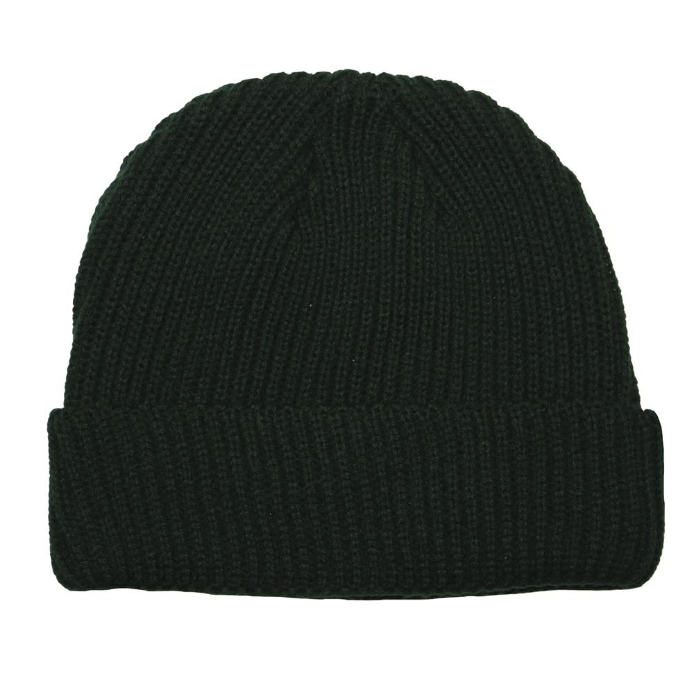 Gorro canelón simple con puño ancho 