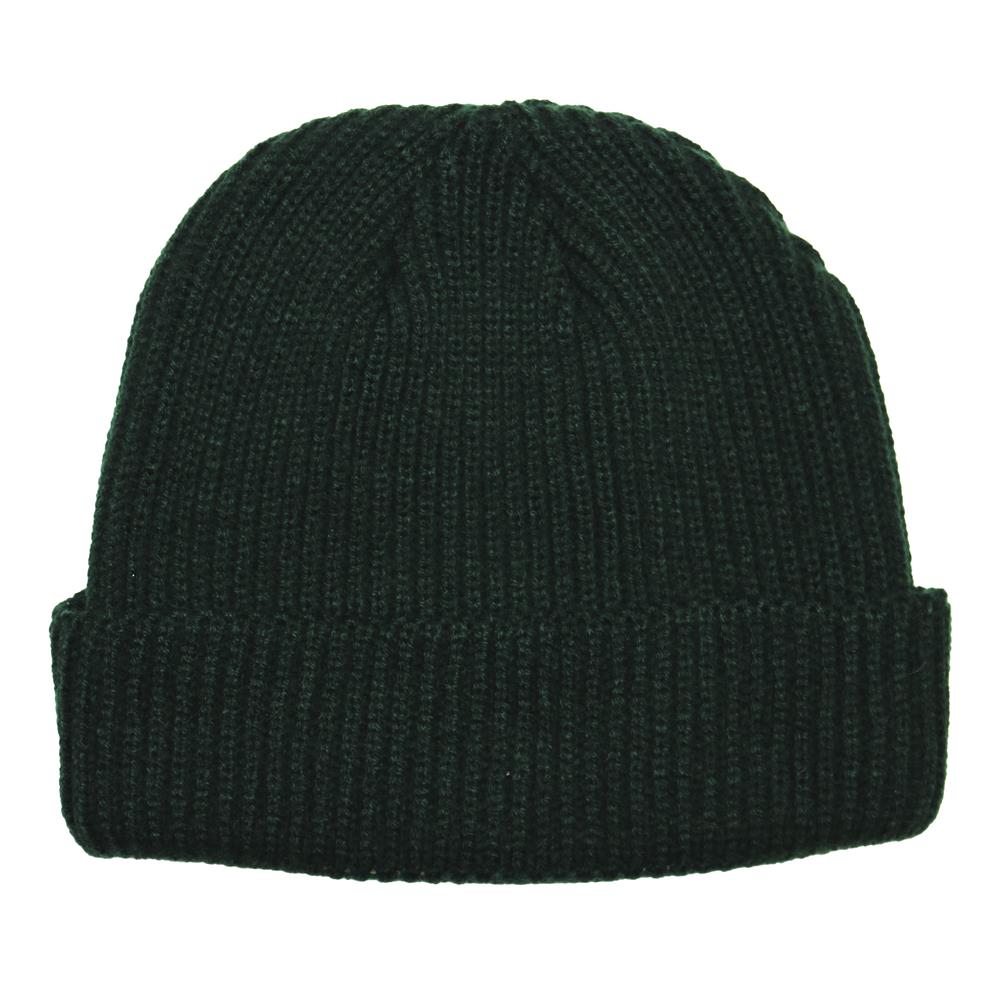 Gorro canelón simple con puño ancho 