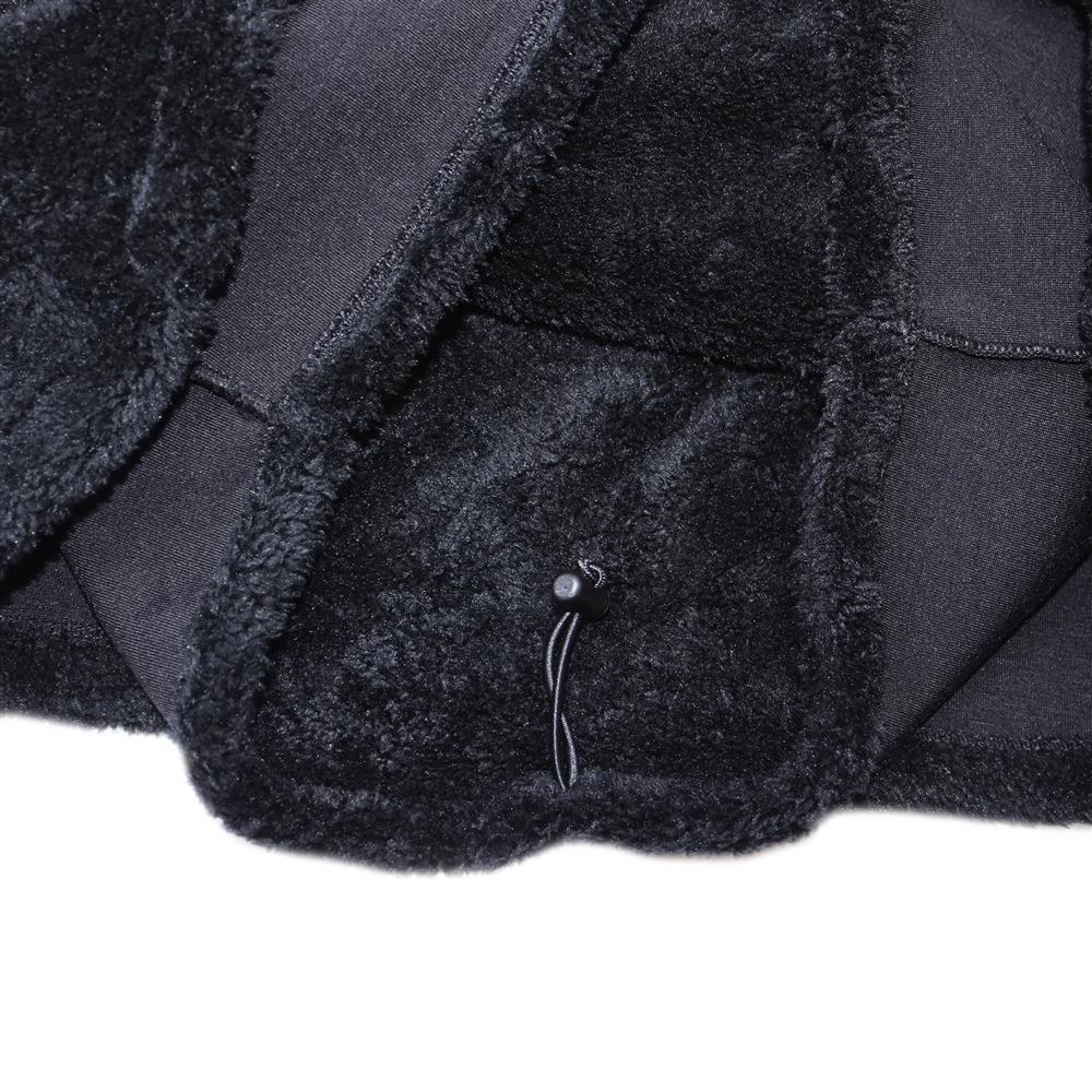 Capucha Peluche Negro