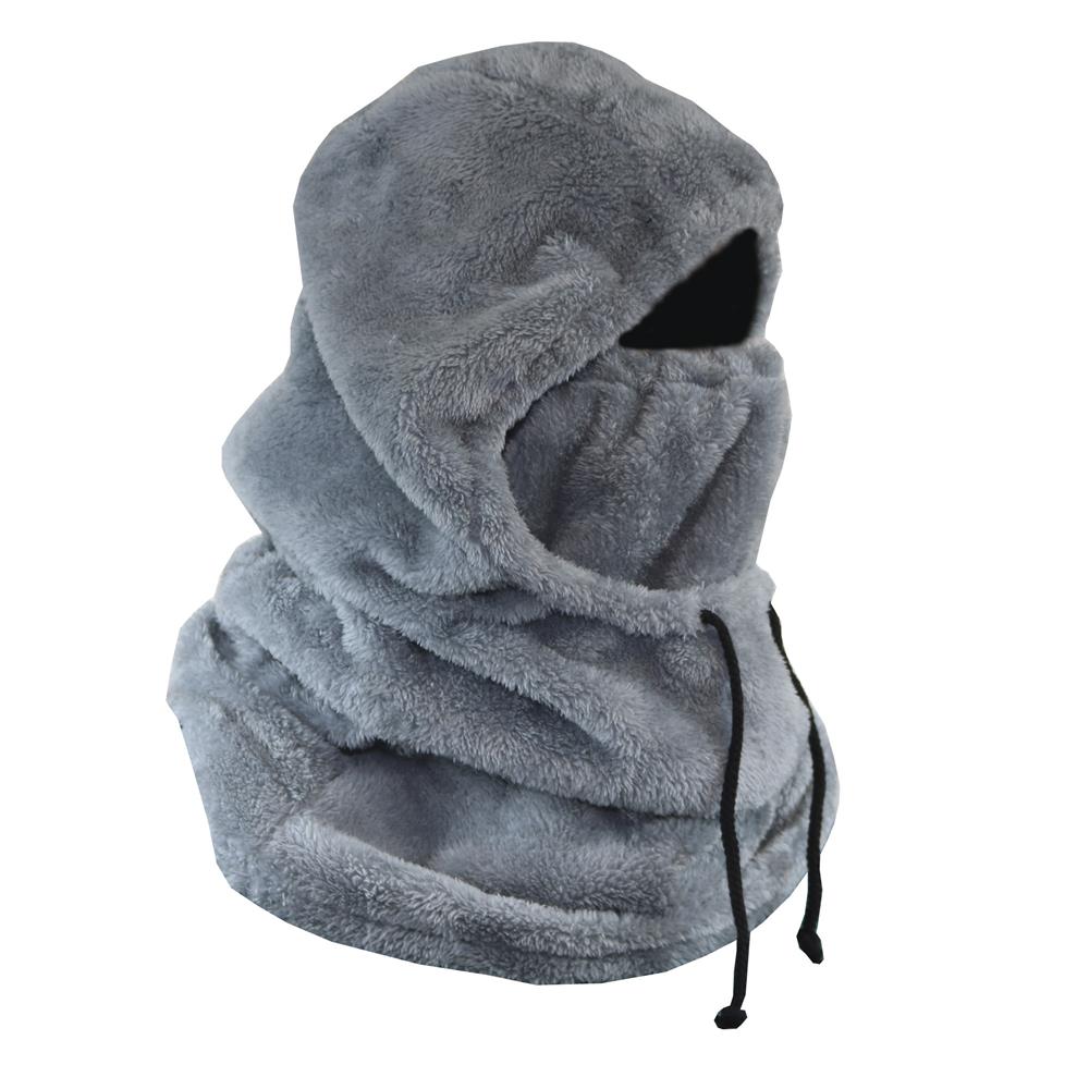 Capucha Peluche Gris