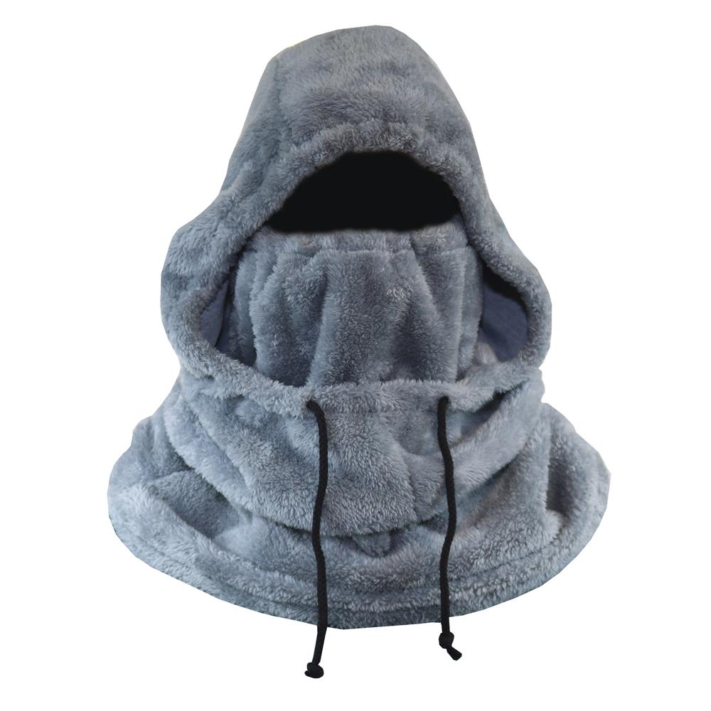 Capucha Peluche Gris