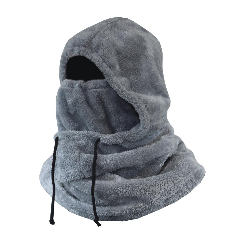 Capucha Peluche Gris