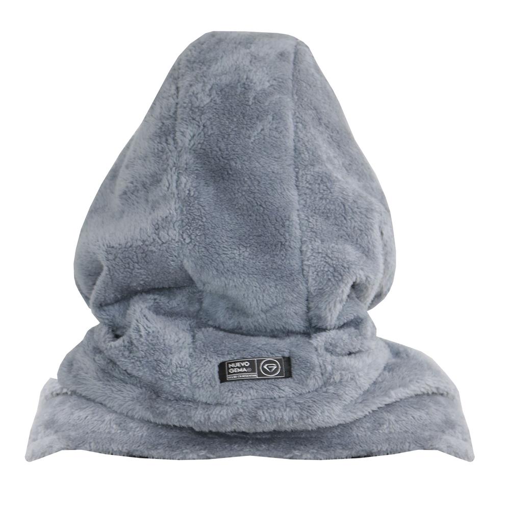 Capucha Peluche Gris