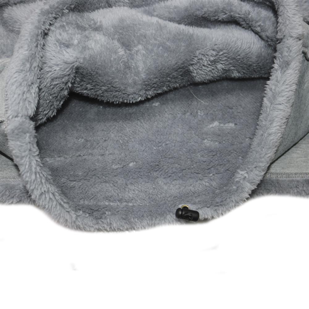 Capucha Peluche Gris