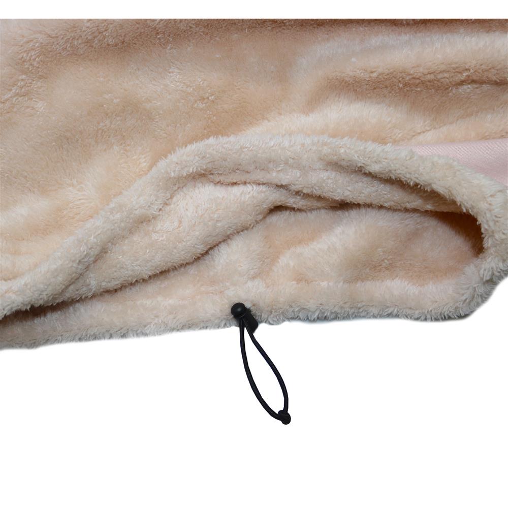 Capucha Peluche Rosa