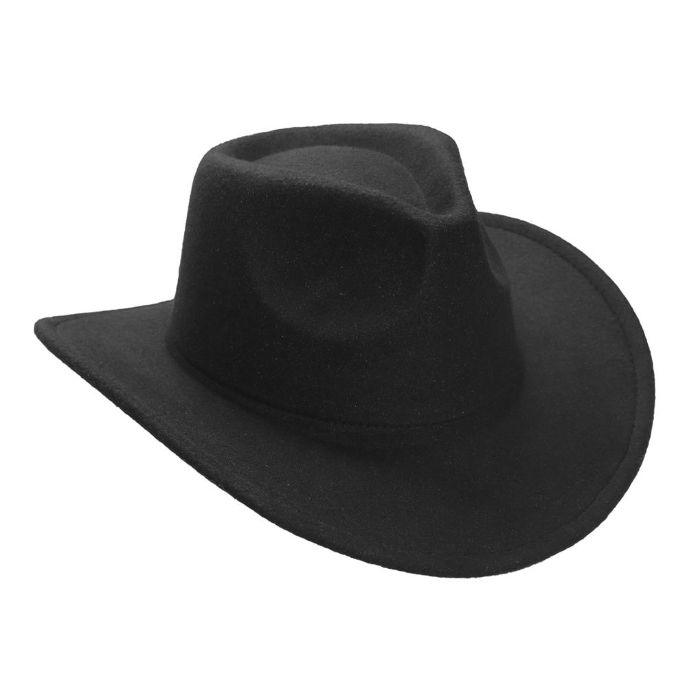 Cowboy simil de fieltro negro 