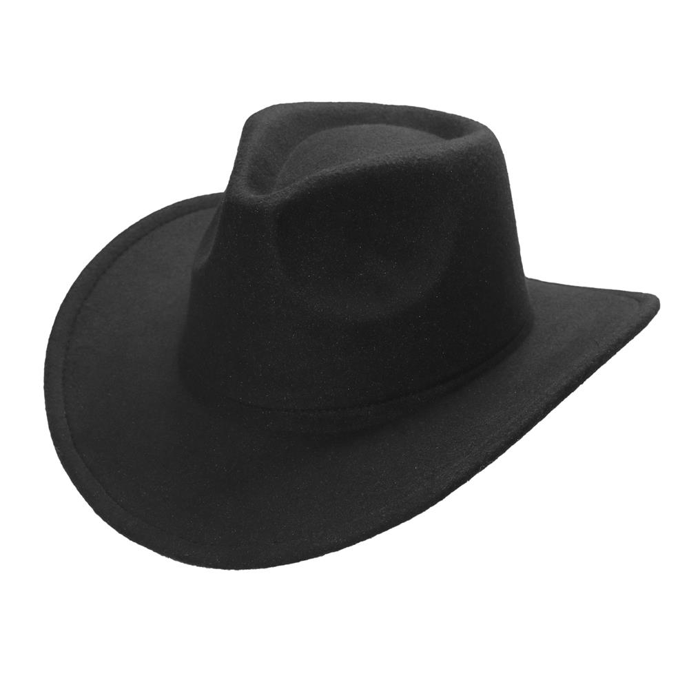 Cowboy simil de fieltro negro 
