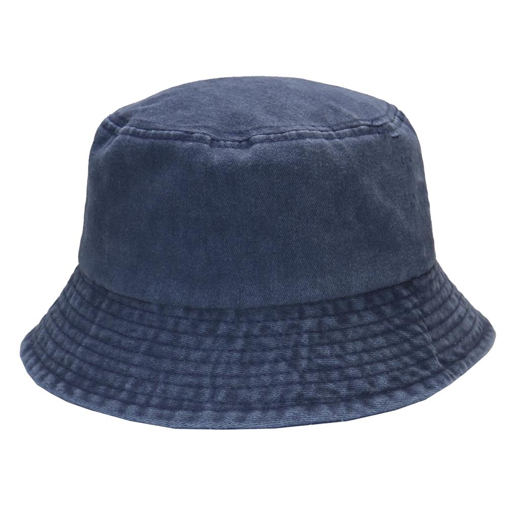 Bucket hat pigmentado prelavado marino 