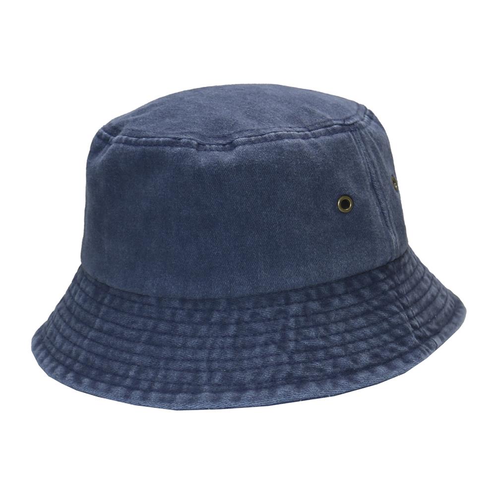 Bucket hat pigmentado prelavado marino 