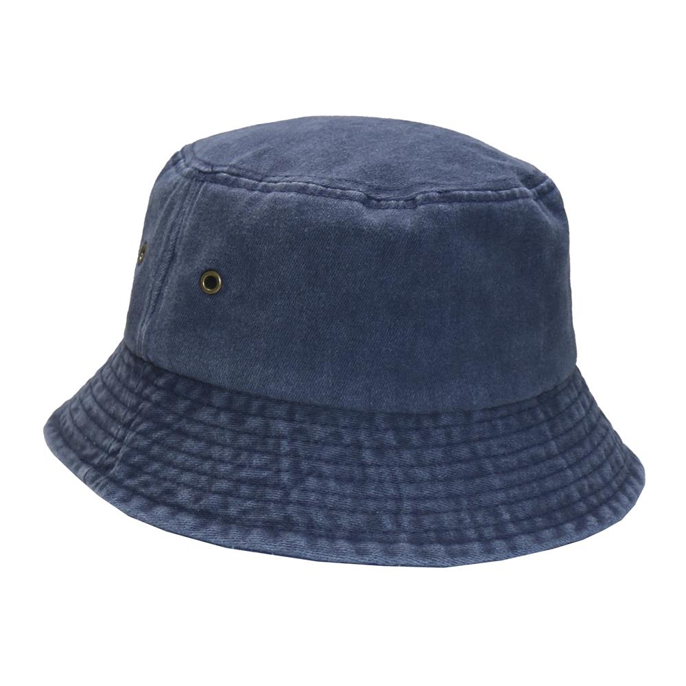 Bucket hat pigmentado prelavado marino 