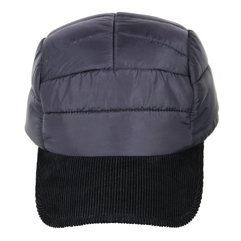 Gorra 5 paneles puffer negro 
