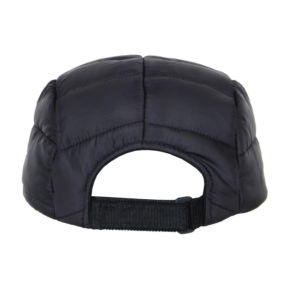 Gorra 5 paneles puffer negro 