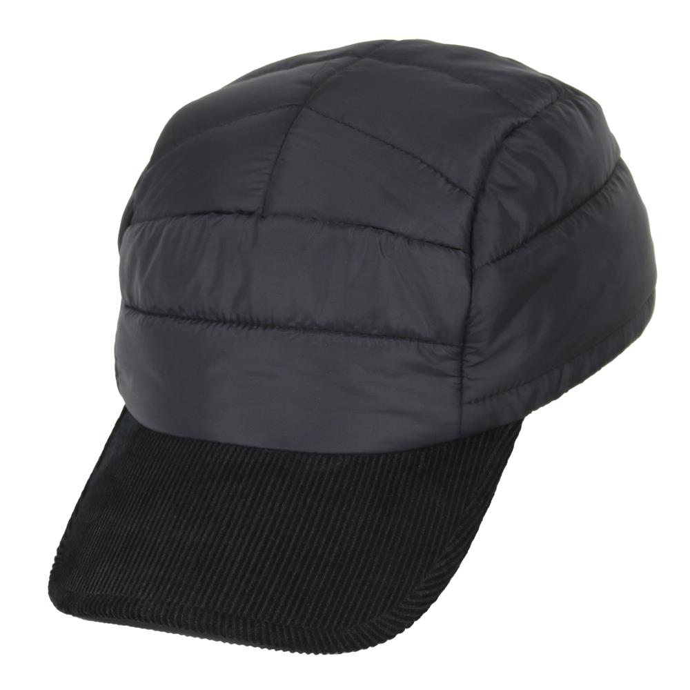 Gorra 5 paneles puffer negro 