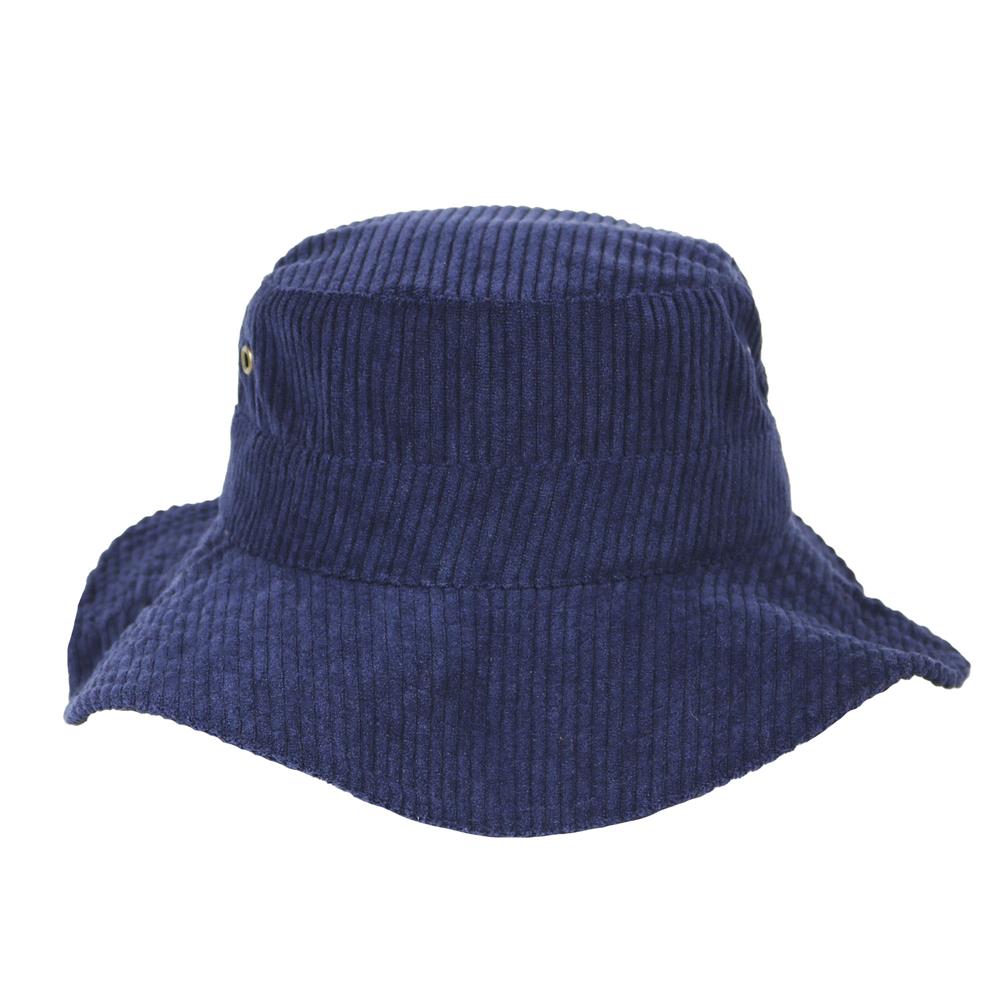 Chambergo de corderoy ala ancha marino