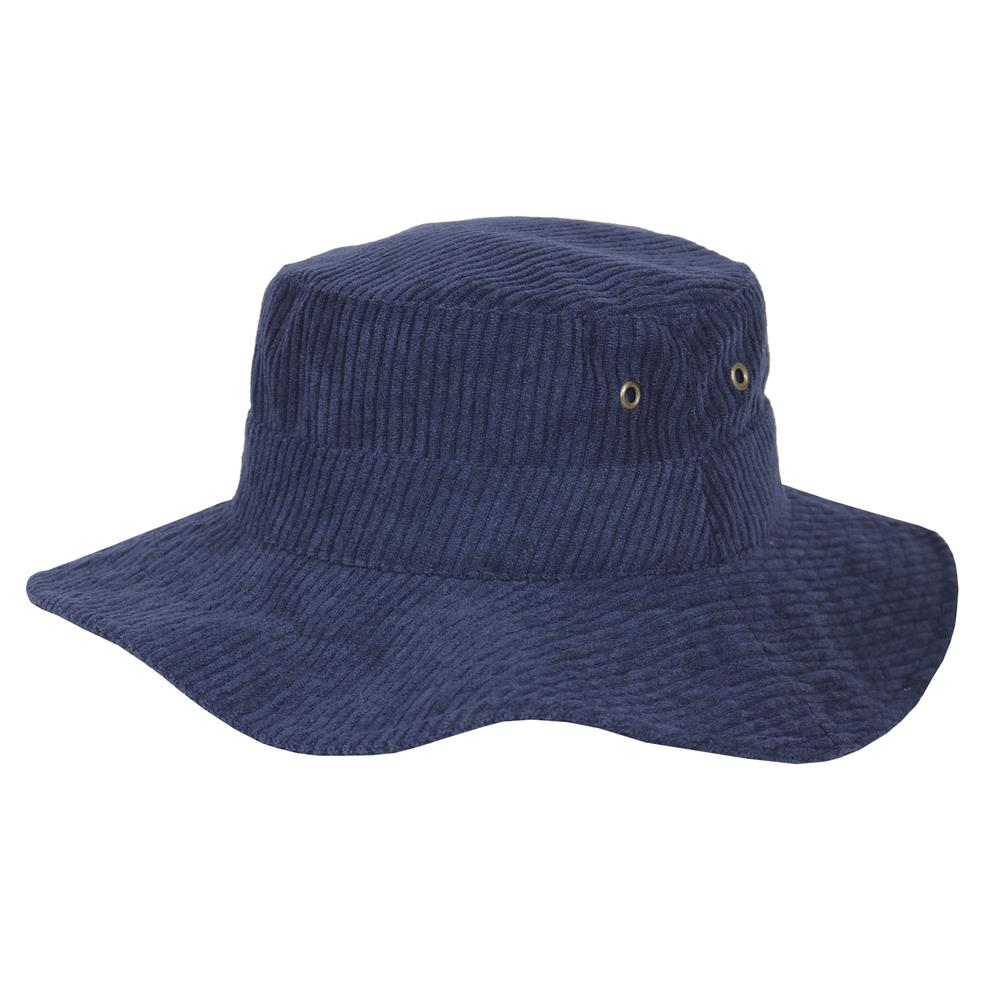 Chambergo de corderoy ala ancha marino