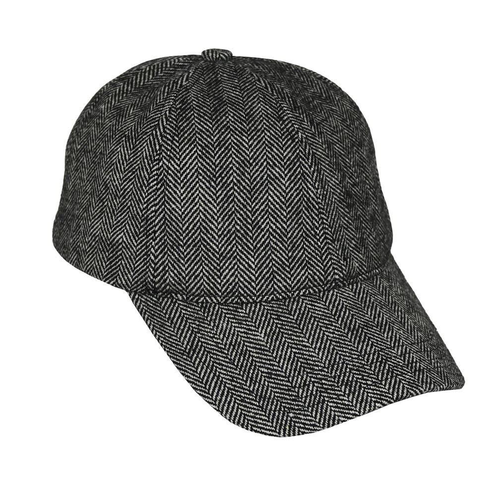 Gorra 6 gajos espigada negra