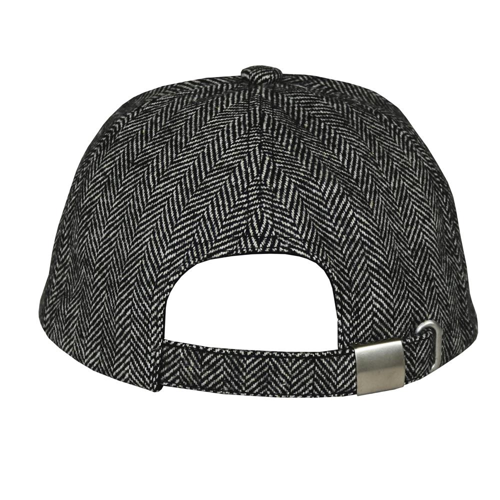 Gorra 6 gajos espigada negra