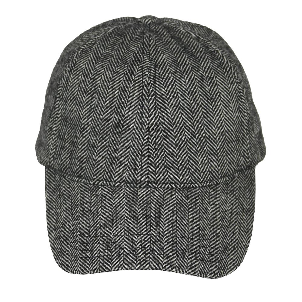 Gorra 6 gajos espigada negra