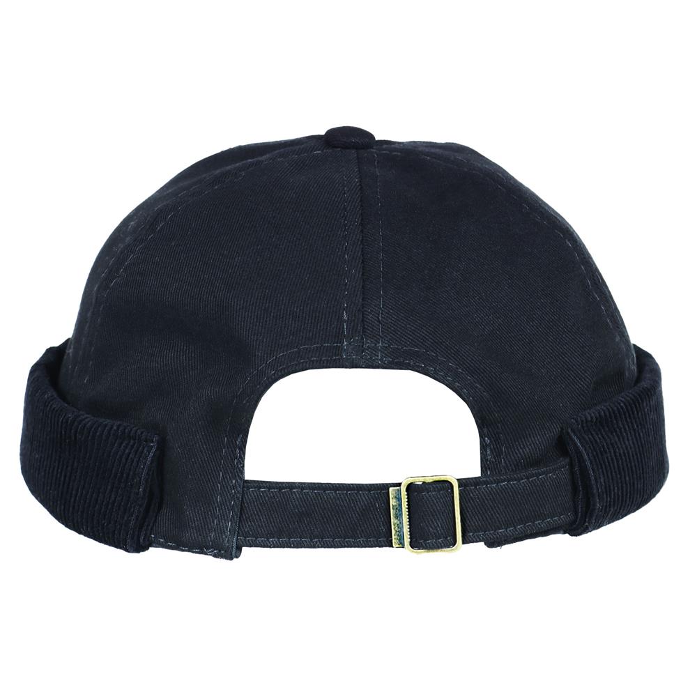 Casquete de gabardina y corderoy 