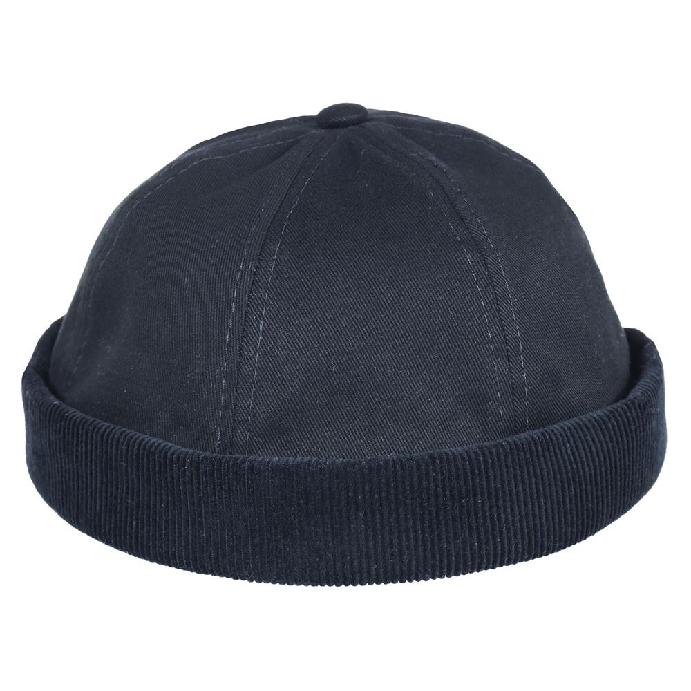 Casquete de gabardina y corderoy 