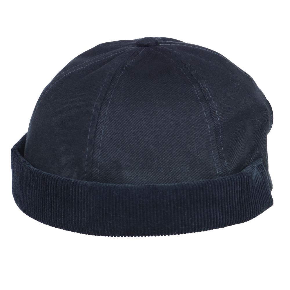 Casquete de gabardina y corderoy 
